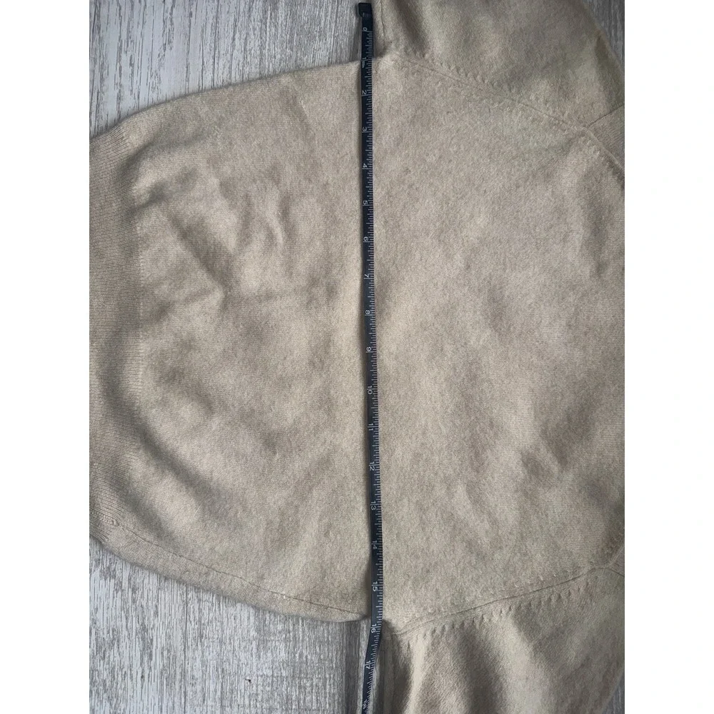 Vintage Bonwit Teller 100% Cashmere Short Sleeve Sweater Beige Size 36 XS S